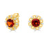 2.34tct Citrine Earring with 0.28tct Diamonds set in 14K Yellow Gold