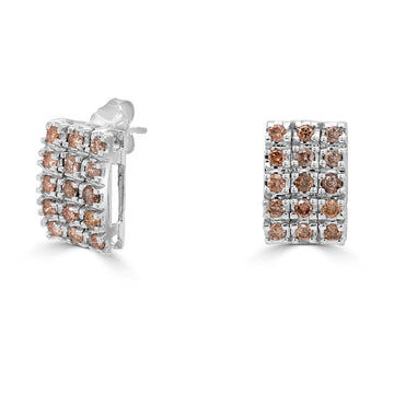 0.9tct Diamond Earring set in 10K White Gold