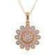 0.17ct Yellow Diamond Necklaces with 0.27ct diamonds set in 14K yellow gold