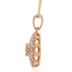 0.17ct Yellow Diamond Necklaces with 0.27ct diamonds set in 14K yellow gold
