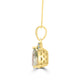 2.47Ct Sapphire Pendant With 0.07Tct Diamonds Set In 14K Yellow Gold