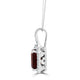 2.90Ct Tourmaline Pendant With 0.18Tct Diamonds Set In 14K White Gold