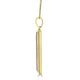 4.87ct Amolite Pendant with 0.25ct Diamonds set in 14K Yellow Gold