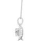0.73Ct Diamond Pendant With 0.30Tct Diamond Accents Set In 14K White Gold