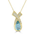 2.73ct Aquamarine Pendant with 0.24ct Diamonds set in 14K Yellow Gold