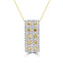 0.6ct Diamond Pendant with 0.48ct Diamonds set in 14K Yellow Gold