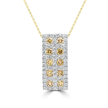 0.6ct Diamond Pendant with 0.48ct Diamonds set in 14K Yellow Gold