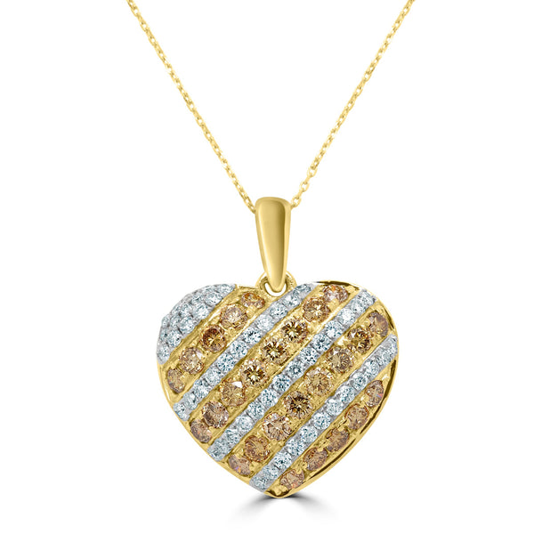 0.56Tct Diamonds With 0.95 Accent Diamonds Set In 14K Yellow Gold