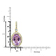8.61Ct Kunzite Pendant With 0.83Tct Diamonds Set In 14K Yellow Gold