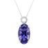 5.58Ct Iolite Pendant With 0.08Tct Diamonds Set In 14K White Gold
