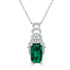 1.62Ct Tourmaline Pendant With 0.14Tct Diamonds Set In 14K White Gold