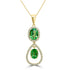 2.32Ct Tsavorite Pendant With 0.22Tct Diamonds Set In 14K Yellow Gold