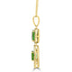 2.32Ct Tsavorite Pendant With 0.22Tct Diamonds Set In 14K Yellow Gold