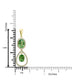 2.32Ct Tsavorite Pendant With 0.22Tct Diamonds Set In 14K Yellow Gold