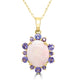 2.65Ct Opal Pendant Set In 10K Yellow Gold