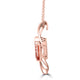 5.6ct Morganite Pendant with 0.11ct Diamonds set in 14K Rose Gold