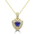 1.77Ct Tanzanite Pendant With 0.47Tct Diamonds Set In 18K Yellow Gold