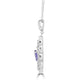 1.35Ct Tanzanite Pendant With 0.50Tct Diamonds Set In 14K White Gold