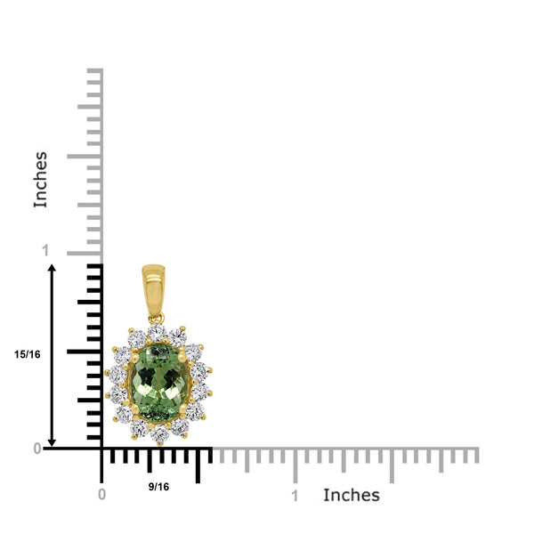 2.56ct Paraiba Necklaces with 0.78tct diamonds set in 18KT yellow gold