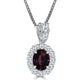 0.79ct Natural Alexandrite Necklaces with 0.52tct diamonds set in Platinum