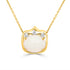 1.29Ct Opal Pendant With 0.07Tct Diamonds Set In 14K Yellow Gold