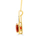 1.70Ct Citrine Pendant With 0.04Tct Diamonds Set In 14K Yellow Gold