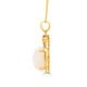 5.34Ct Opal Pendant With 0.05Tct Diamonds Set In 14K Yellow Gold