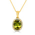 2.45Ct Sphene Pendant With 0.11Tct Diamonds Set In 14K Yellow Gold