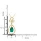1.44Ct Emerald Pendant With 0.35Tct Diamonds Set In 14K Yellow Gold