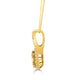 1.44ct Sapphire Necklaces with 0.26tct diamonds set in 14KT yellow gold