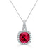 2.21Ct Tourmaline Pendant With 0.22Tct Diamonds Set In 14K White Gold