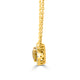 1.77ct Sapphire necklaces with 0.15tct diamonds set in 14KT yellow gold