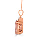 19.94Ct Madeira Citrine Pendant With 0.10Tct Diamonds Set In 14K Rose Gold