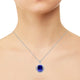 29.87 Tanzanite Pendants with 1.78tct Diamond set in 18K White Gold