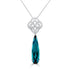2.68Ct Tourmaline Pendant With 0.28Tct Diamonds Set In 14K White Gold