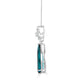 2.68Ct Tourmaline Pendant With 0.28Tct Diamonds Set In 14K White Gold