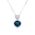 0.85ct Tourmaline pendant with 0.05tct diamonds set in 14K white gold