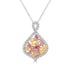 0.59ct Pink Diamond Pendant with 0.58ct Diamonds set in 14K Two Tone
