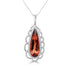 5.85Ct Tourmaline Pendant With 0.32Tct Diamonds Set In 14K White Gold
