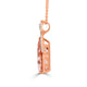 5.59Ct Morganite Pendant With 0.32Tct Diamonds Set In 14K Rose Gold