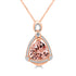 5.14Ct Morganite Pendant With 0.29Tct Diamonds Set In 14K Rose Gold