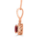 1.95Ct Tourmaline Pendant With 0.22Tct Diamonds Set In 14K Rose Gold