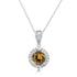 1.58ct Demantoid Garnet Pendant with 0.21ct Diamonds set in 14K White Gold