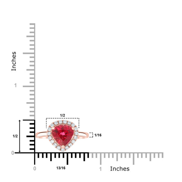 1.83ct Tourmaline Ring with 0.26tct Diamonds set in 14K Rose Gold