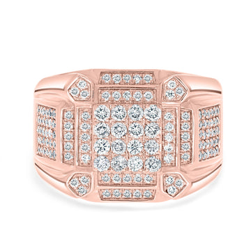 0.84ct Pink Diamond Ring with 0.3ct Diamonds set in 14K Rose Gold