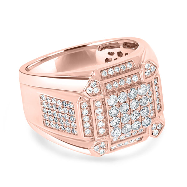 0.84ct Pink Diamond Ring with 0.3ct Diamonds set in 14K Rose Gold