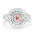 0.16ct Pink Diamond Rings with 1.56tct Diamond set in 14K Two Tone Gold