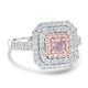 0.33ct Pink Diamond Rings with 0.92tct Diamond set in 14K Two Tone Gold