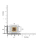 3.01ct Yellow Diamond Ring with 0.69ct Diamonds set in 14K Two Tone