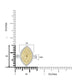0.17ct Yellow Diamond Rings with 0.95tct Diamond set in 14K Two Tone Gold